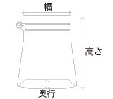 幅　=136 高さ=200 奥行=68